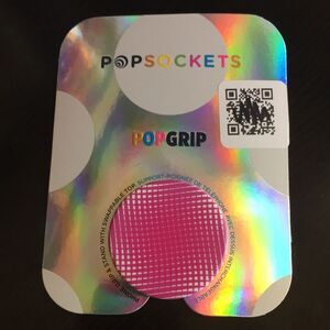 PopSocket Phone Grip Pink Graphic Design